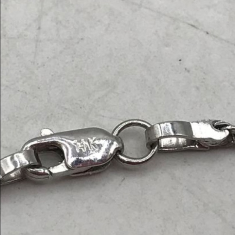 Solid 14K White Gold Rope Chain - Picture 6 of 10